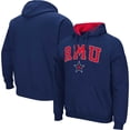 thumbnail image 1 of Men's Colosseum Navy Robert Morris Colonials Arch & Logo 3.0 Pullover Hoodie, 1 of 3