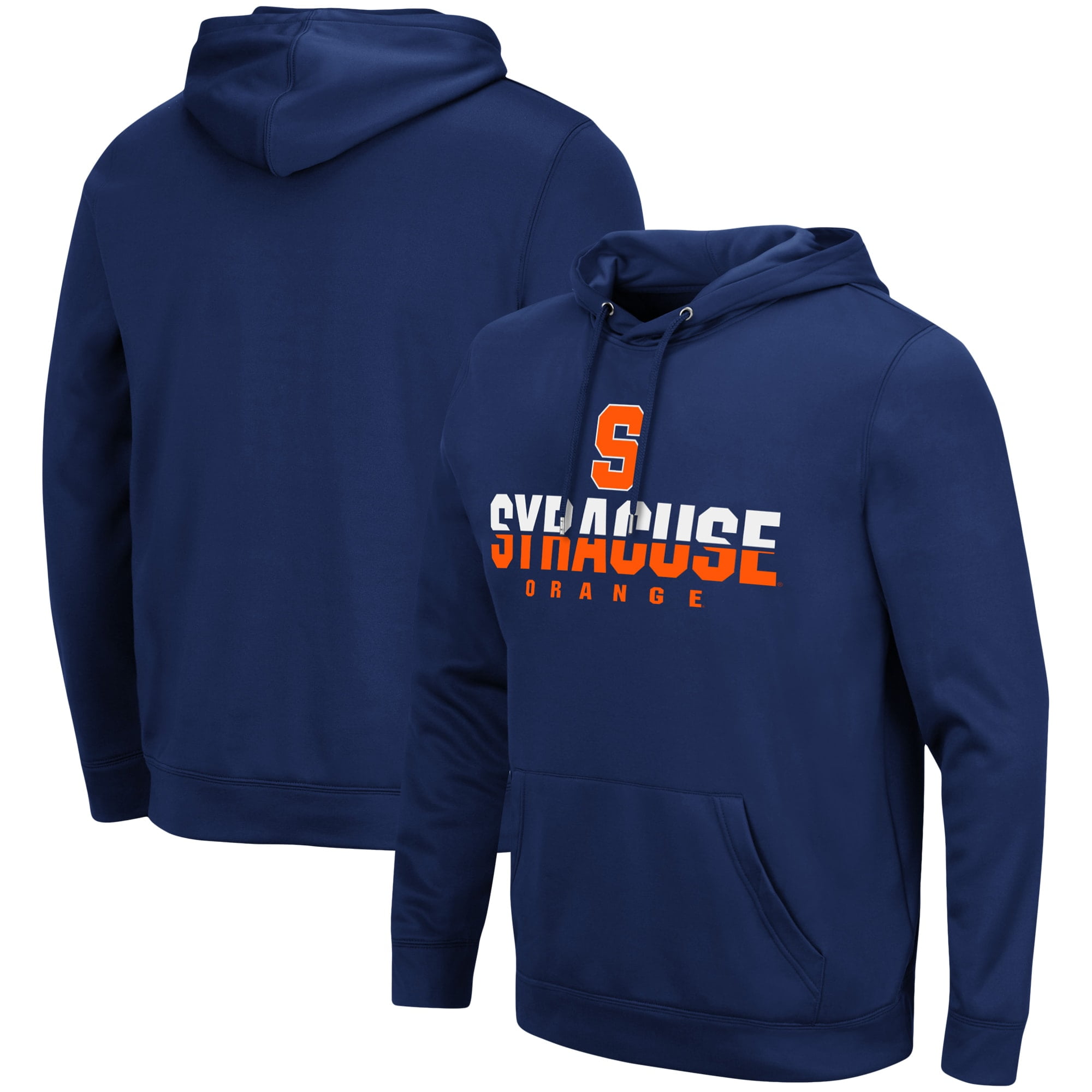 Men s Colosseum Navy Syracuse Orange Lantern Pullover Hoodie