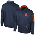 thumbnail image 1 of Men's Colosseum Navy Syracuse Orange Mainframe Quarter-Zip Fleece Jacket, 1 of 3