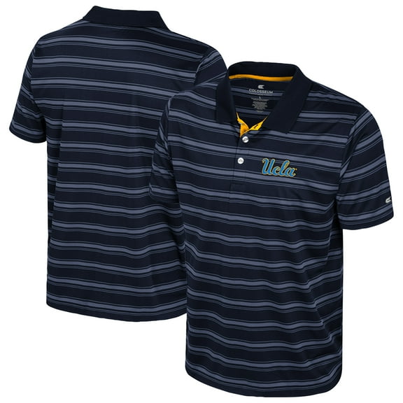 Men's Colosseum Navy UCLA Bruins Milk Steak Polo