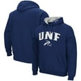 thumbnail image 1 of Men's Colosseum Navy UNF Ospreys Arch and Logo Pullover Hoodie, 1 of 3