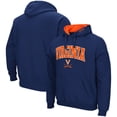 thumbnail image 1 of Men's Colosseum Navy Virginia Cavaliers Arch & Logo 3.0 Pullover Hoodie, 1 of 3