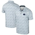 thumbnail image 1 of Men's Colosseum Navy/White Penn State Nittany Lions Big & Tall Allover Polo, 1 of 3