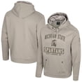 thumbnail image 1 of Men's Colosseum Oatmeal Michigan State Spartans Big & Tall Operation Hat Trick Battalion Hoodie Sweatshirt, 1 of 4