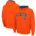 thumbnail image 1 of Men's Colosseum Orange Auburn Tigers Arch & Logo 3.0 Full-Zip Hoodie, 1 of 3