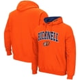 thumbnail image 1 of Men's Colosseum Orange Bucknell Bison Arch and Logo Pullover Hoodie, 1 of 3