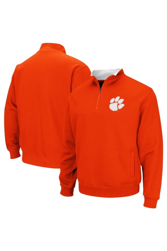 Men's Colosseum Orange Clemson Tigers Big & Tall Tortugas Quarter-Zip Jacket