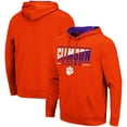 thumbnail image 1 of Men's Colosseum Orange Clemson Tigers Slash Stack 2.0 Pullover Hoodie, 1 of 3