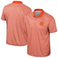 thumbnail image 1 of Men's Colosseum Orange Clemson Tigers Striped Polo, 1 of 3