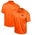 thumbnail image 1 of Men's Colosseum Orange Miami Hurricanes Honeycomb Raglan Polo, 1 of 3