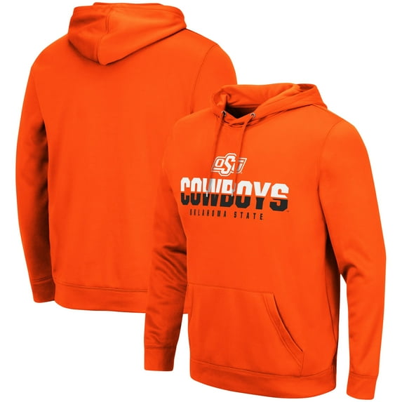 Men's Colosseum Orange Oklahoma State Cowboys Lantern Pullover Hoodie