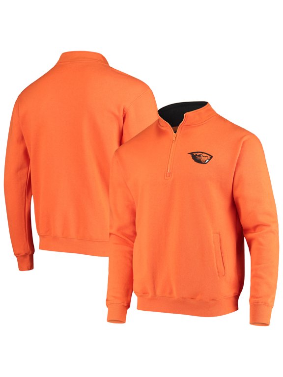 Men's Colosseum Orange Oregon State Beavers Tortugas Logo Quarter-Zip Jacket