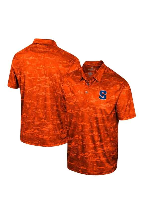 Men's Colosseum Orange Syracuse Orange Daly Print Polo