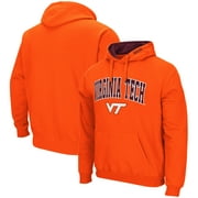 Men's Colosseum Orange Virginia Tech Hokies Arch & Logo 3.0 Pullover Hoodie