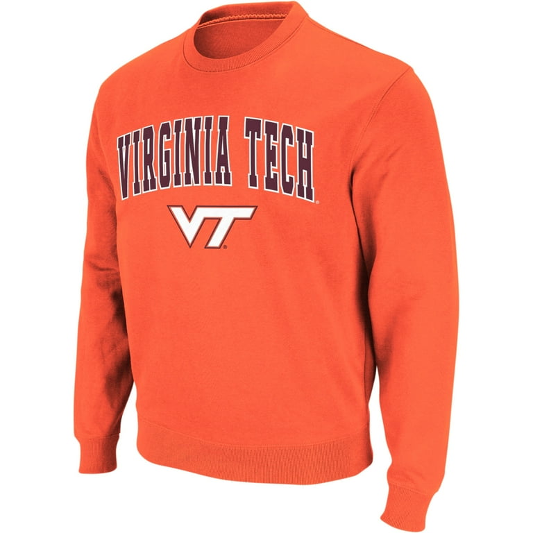 Men's Colosseum White Tennessee Volunteers Arch & Logo Crew Neck Sweatshirt