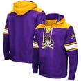 thumbnail image 1 of Men's Colosseum Purple ECU Pirates 2.0 Lace-Up Pullover Hoodie, 1 of 3