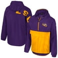 thumbnail image 1 of Men's Colosseum  Purple LSU Tigers Reloaded Anorak Half-Zip Jacket, 1 of 3