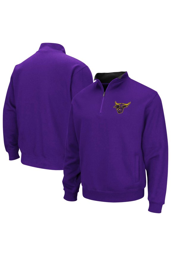 Men's Colosseum Purple Minnesota State University Mankato Tortugas Quarter-Zip Sweatshirt
