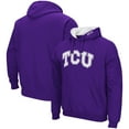 thumbnail image 1 of Men's Colosseum Purple TCU Horned Frogs Arch & Logo 3.0 Pullover Hoodie, 1 of 3