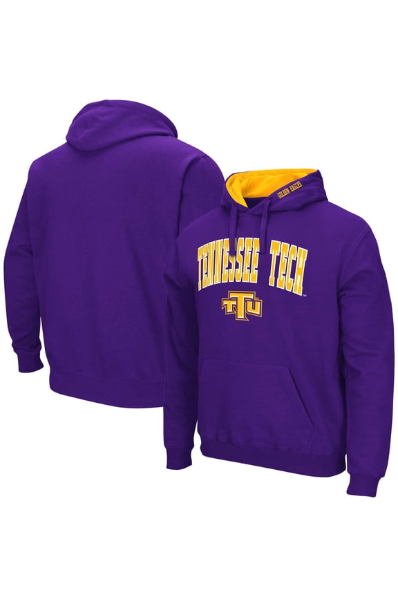 Men's Colosseum  Purple Tennessee Tech Golden Eagles Arch & Logo Hoodie