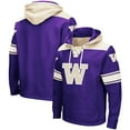 thumbnail image 1 of Men's Colosseum Purple Washington Huskies 2.0 Lace-Up Pullover Hoodie, 1 of 4