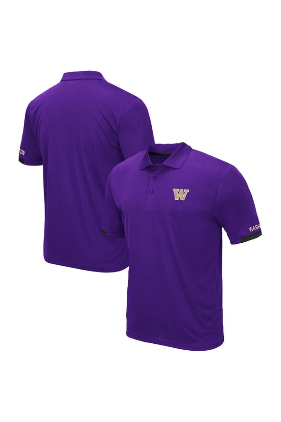 Men's Colosseum Purple Washington Huskies Big & Tall Santry Polo