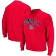 thumbnail image 1 of Men's Colosseum Red Gonzaga Bulldogs Arch & Logo Tackle Twill Pullover Sweatshirt, 1 of 3
