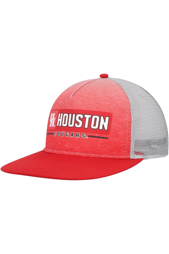 Men's Colosseum Red/Gray Houston Cougars Snapback Hat