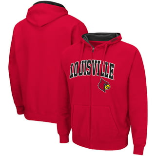  University of Louisville Official Stacked Unisex Adult  Pull-Over Hoodie,Athletic Heather, Small : Sports & Outdoors