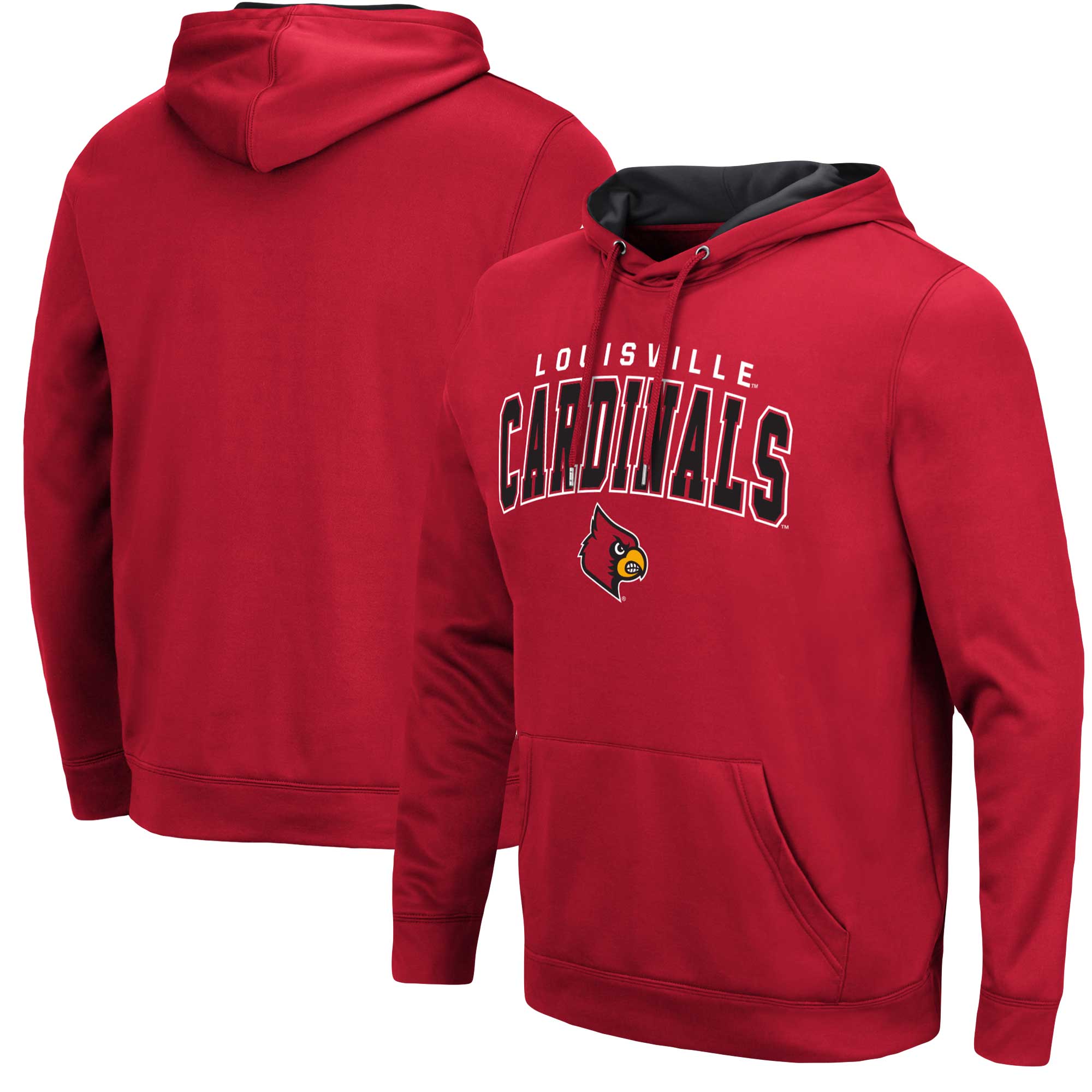 Men's Colosseum Red Louisville Cardinals Resistance-Pullover Hoodie - image 1 of 3
