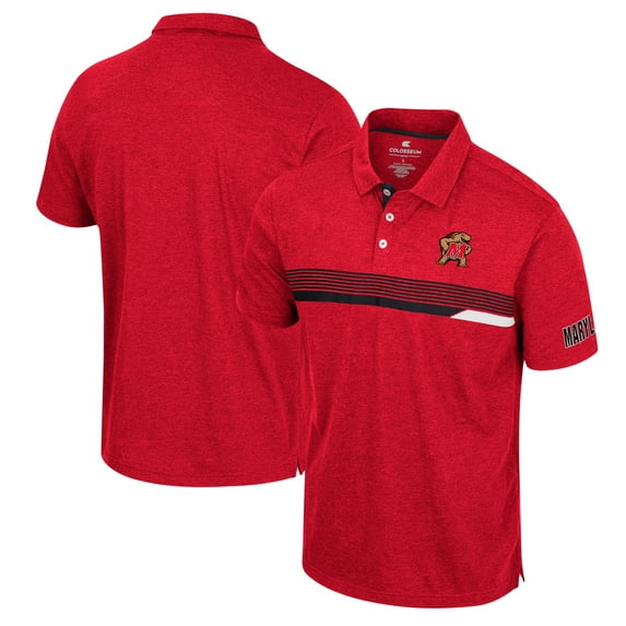 Men's Colosseum Red Maryland Terrapins No Problemo Polo