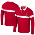 thumbnail image 1 of Men's Colosseum  Red Maryland Terrapins Too Cool For School Long Sleeve Polo, 1 of 3