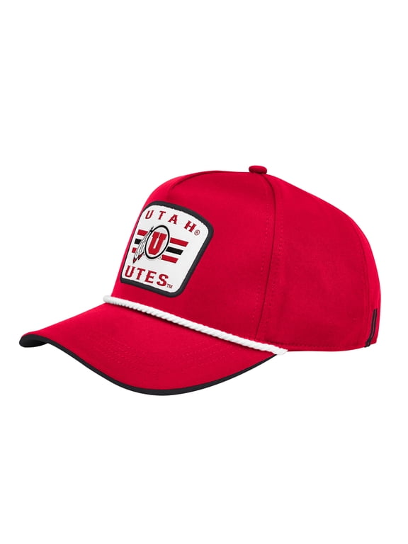 Men's Colosseum Red Utah Utes Hits the Road Podium Adjustable Hat
