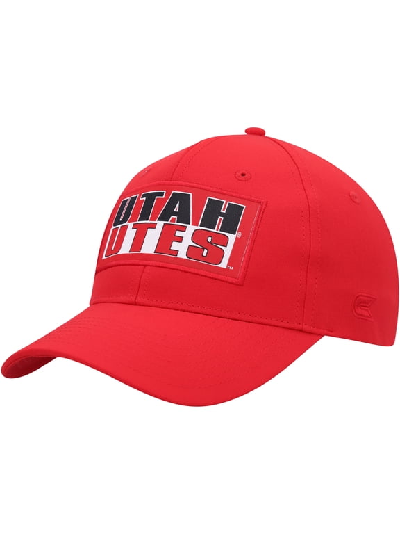 Men's Colosseum Red Utah Utes Positraction Snapback Hat