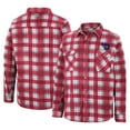 thumbnail image 1 of Men's Colosseum Red/White Dayton Flyers Ellis Plaid Full-Snap Shirt Jacket, 1 of 3