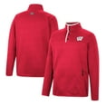 thumbnail image 1 of Men's Colosseum Red Wisconsin Badgers Rebound Quarter-Snap Jacket, 1 of 3