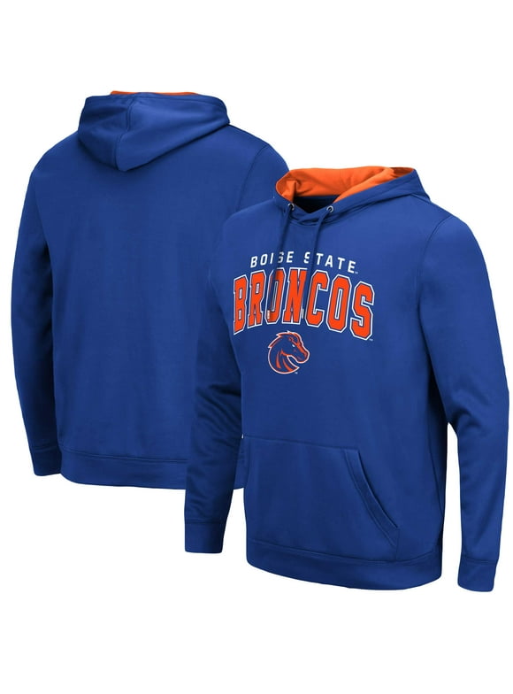 Men's Colosseum Royal Boise State Broncos Resistance-Pullover Hoodie