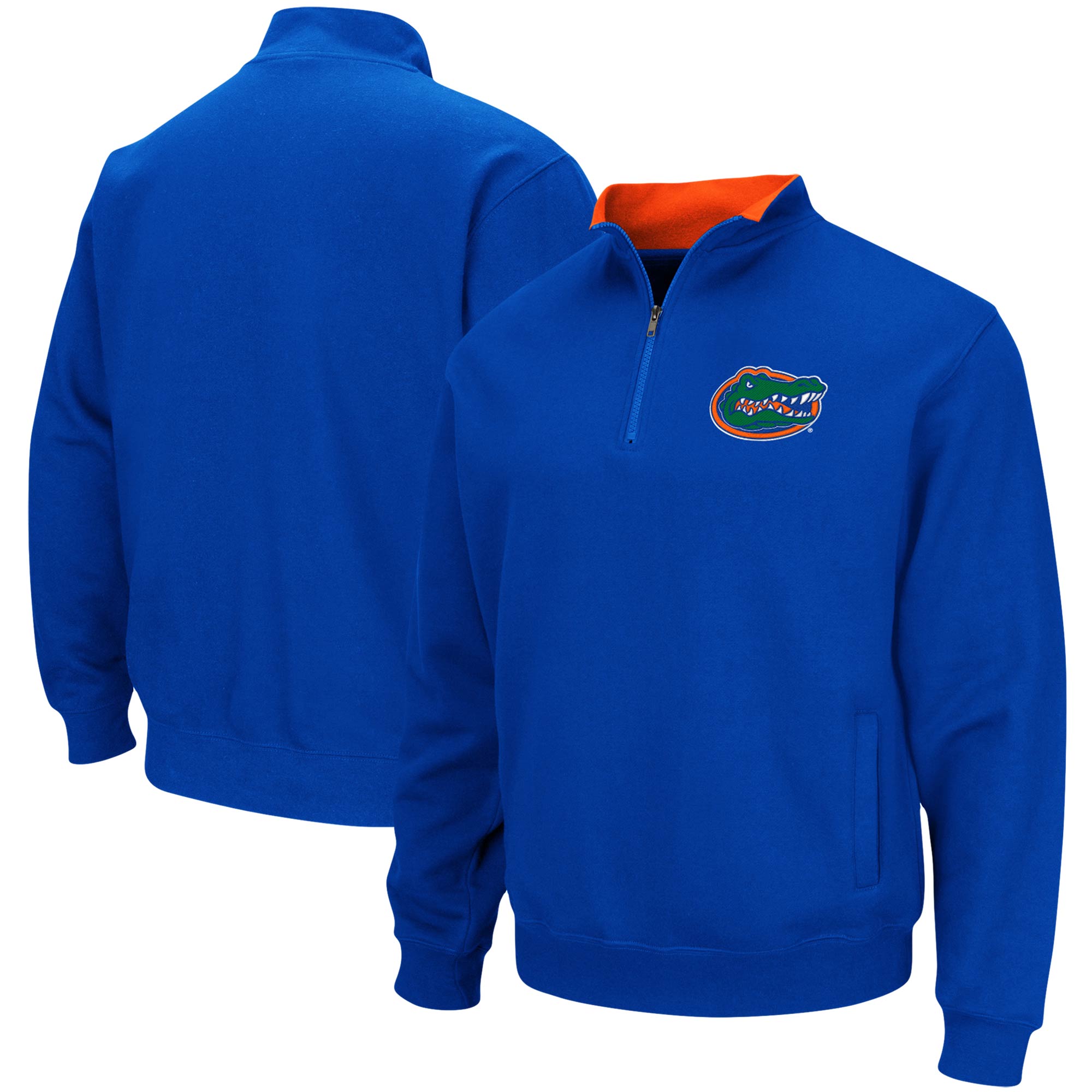 Men s Colosseum Royal Florida Gators Big Tall Tortugas Quarter Zip 
