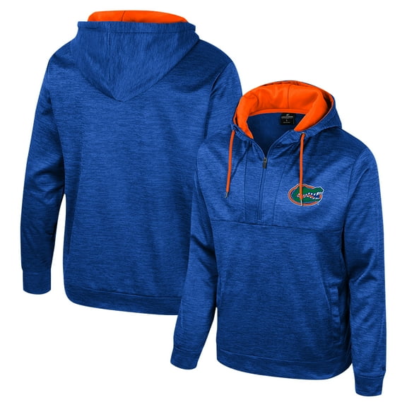 Men's Colosseum Royal Florida Gators Cypher Half-Zip Hoodie