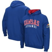 COLOSSEUM ATHLETICS Men's Colosseum Royal Kansas Jayhawks Double Arch Pullover Hoodie