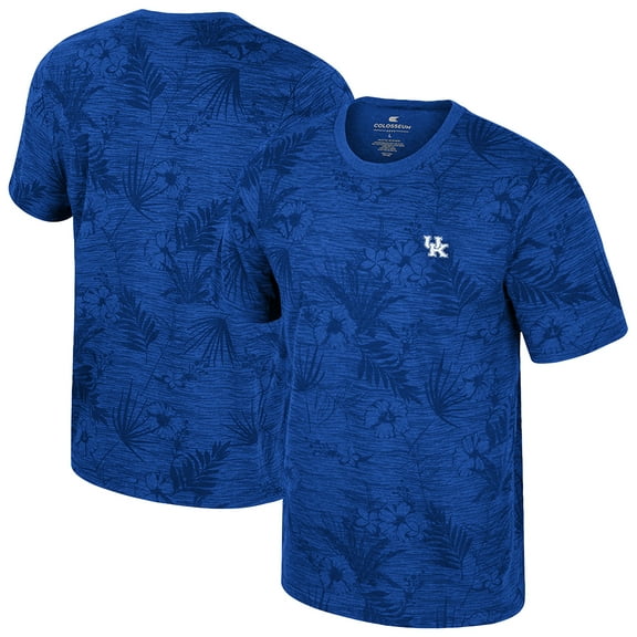 Men's Colosseum Royal Kentucky Wildcats Floral Printed T-Shirt