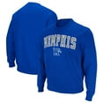 thumbnail image 1 of Men's Colosseum Royal Memphis Tigers Arch & Logo Tackle Twill Pullover Sweatshirt, 1 of 3