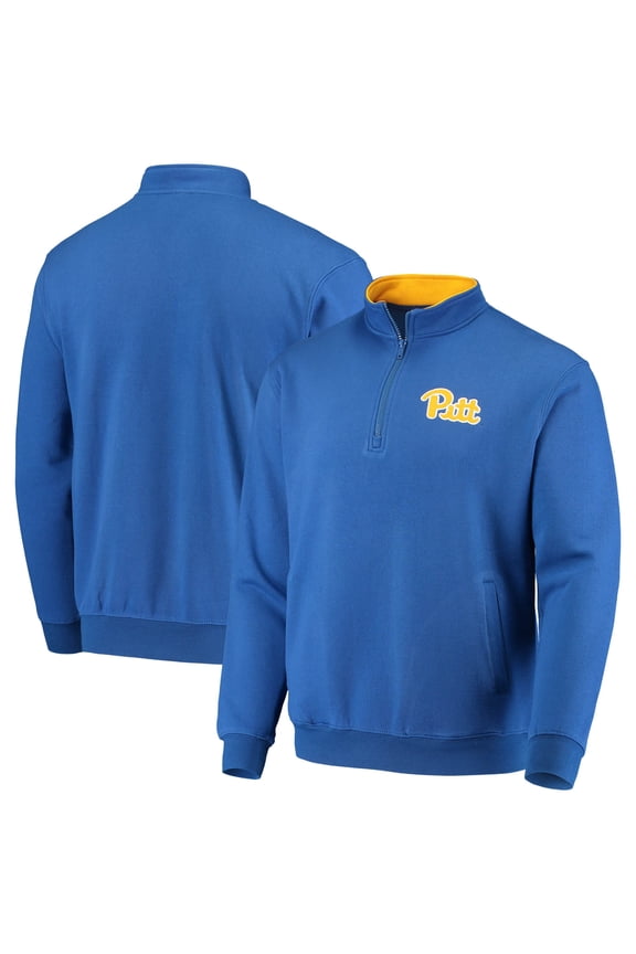 Men's Colosseum Royal Pitt Panthers Tortugas Logo Quarter-Zip Jacket
