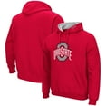thumbnail image 1 of Men's Colosseum Scarlet Ohio State Buckeyes Arch & Logo 3.0 Pullover Hoodie, 1 of 3
