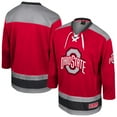 thumbnail image 1 of Men's Colosseum  Scarlet Ohio State Buckeyes Athletic Machine Fashion Hockey Jersey, 1 of 3