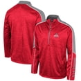 thumbnail image 1 of Men's Colosseum Scarlet Ohio State Buckeyes Marled Half-Zip Jacket, 1 of 3
