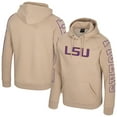 thumbnail image 1 of Men's Colosseum Tan LSU Tigers Big Break Raglan Hoodie, 1 of 3