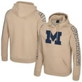 thumbnail image 1 of Men's Colosseum Tan Michigan Wolverines Big Break Raglan Hoodie, 1 of 3
