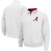 COLOSSEUM ATHLETICS Men's Colosseum White Alabama Crimson Tide Tortugas Logo Quarter-Zip Pullover Jacket
