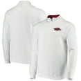 thumbnail image 1 of Men's Colosseum White Arkansas Razorbacks Tortugas Logo Quarter-Zip Jacket, 1 of 4